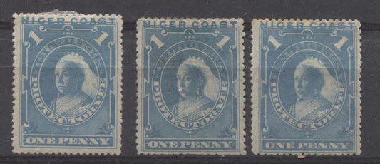 The Unwatermarked Queen Victoria First Waterlow Issue of Niger Coast Protectorate Part Four - The 1d Blue