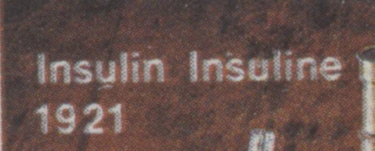 Canada #533var 6c Multicolored Laboratory Equipment, 1971 Discovery Of Insulin Issue, A VFNH Single On MF7/HB11 Paper With Minor Rightward Shift Of Black Color