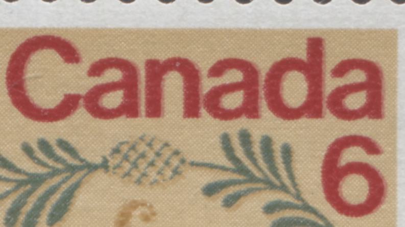 Canada #539ivar 6c Multicolored Louis Joseph Papineau, 1971 L.J. Papineau, A FNH Single With Weak Kiss Print Doubling Of 'Canada 6' On DF/DF Bluish Gray Paper, Matte PVA Gum