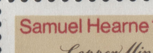 Canada #540i 6c Buff, Red & Brown Copper Mine River, 1971 Samuel Hearne Issue, A VFNH Single With Weak Kiss Print Doubling Of Inscription, DF/DF Yellowish Grey & Thicker Red Inscription