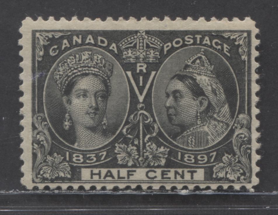 Lot 32 Canada #50 1/2c Jet Black Queen Victoria, 1897 Diamond Jubilee, A FOG Single