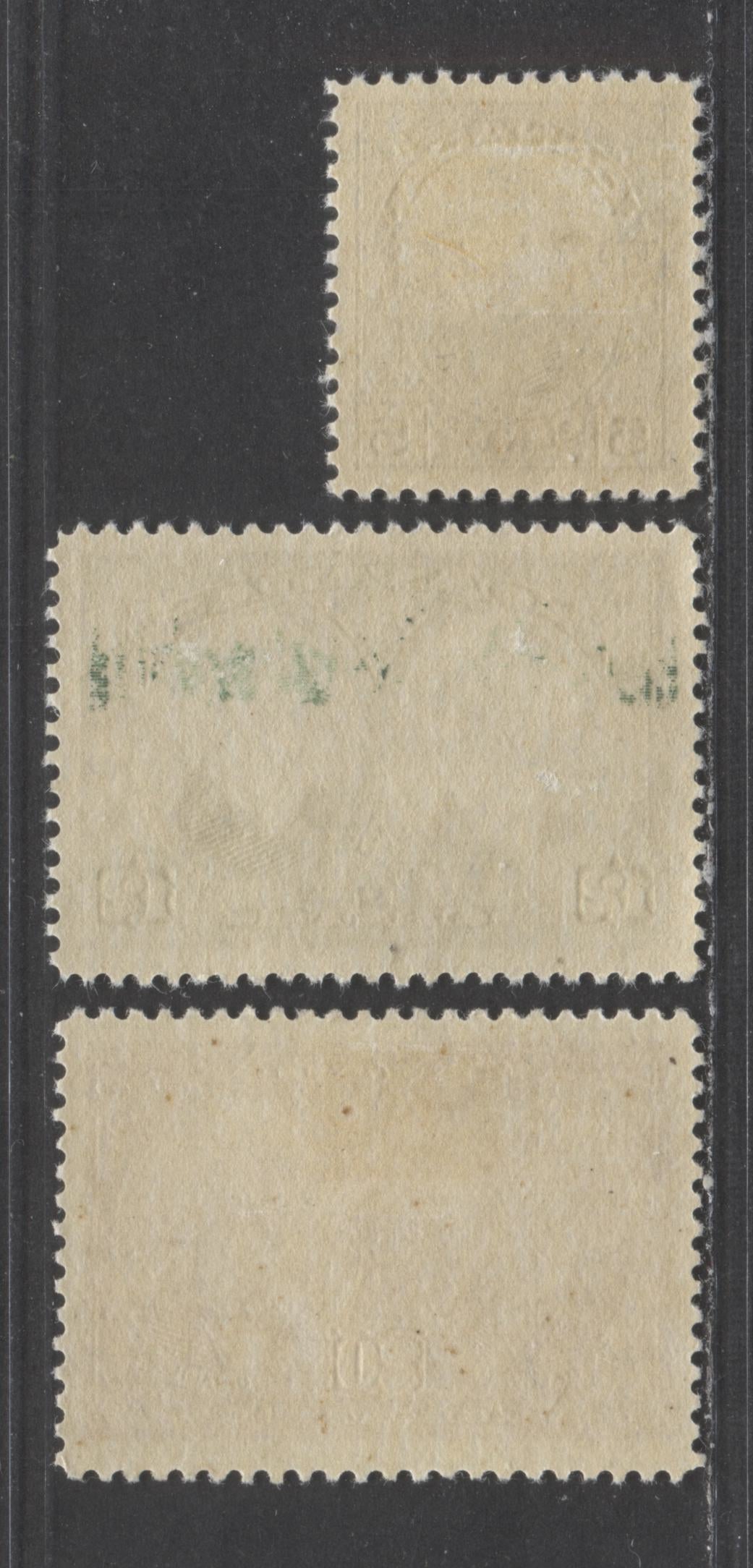 Lot 56 Canada #146-148 5c-20c Violet-Brown Carmine Thomas D'arcy McGee - Baldwin & Lafontaine, 1927 Historical Issue, 3 VFOG Singles