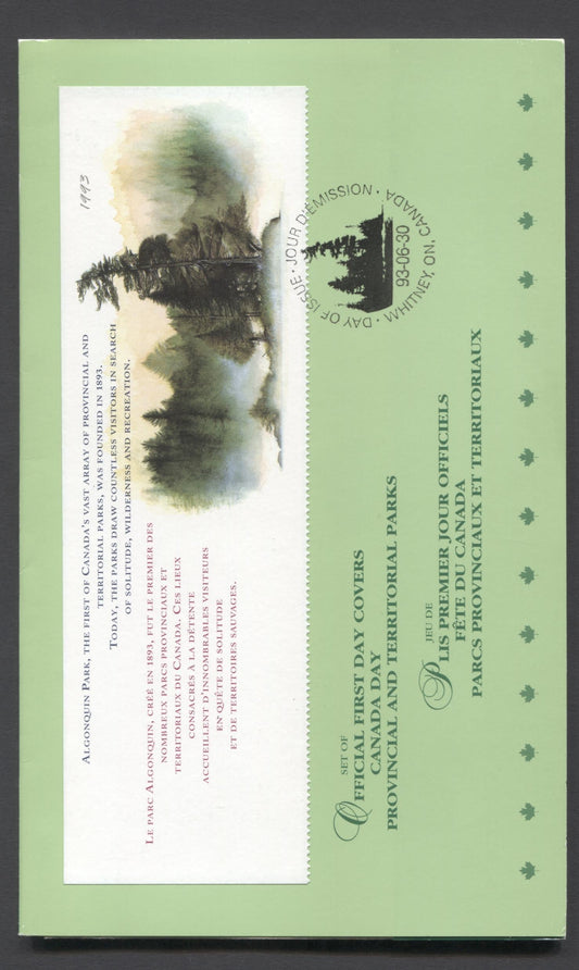 Canada #1472-1483 43c Multicolor 1993 Canada Day Issue, 3 Canada Post In A Sealed Protective Folder, 40,000 Sets Issued, Cat. Value $11.85