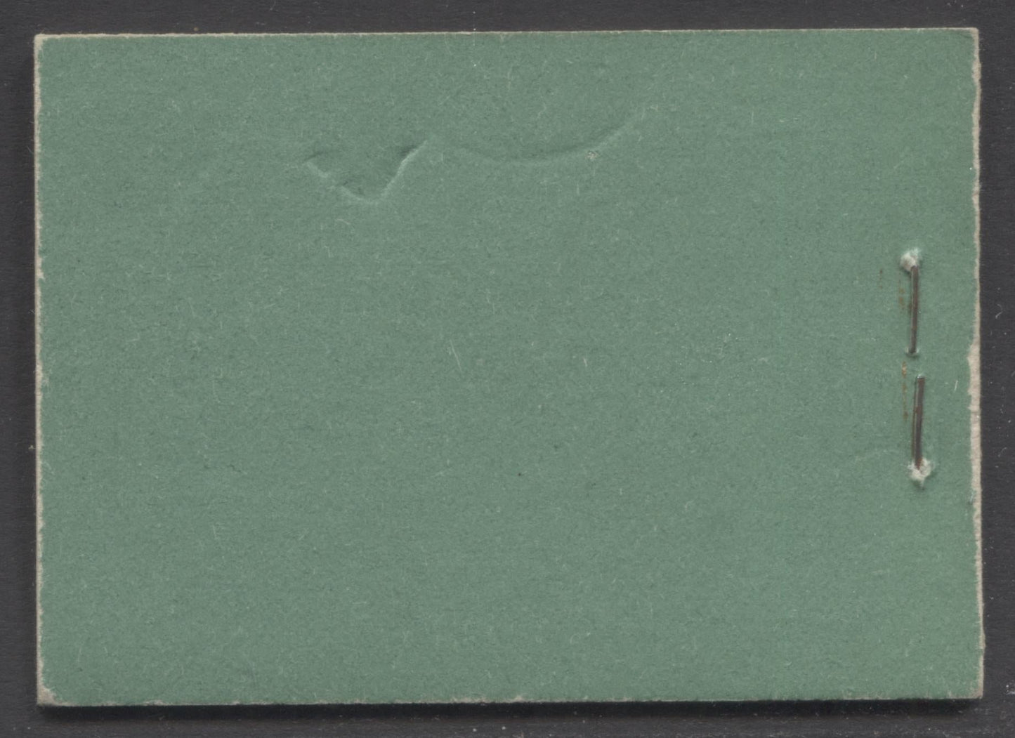 Lot 6 Canada #BK12aE 1928-1929 Scroll Issue, A Complete 25c English Booklet, 2 Panes Of 6 2c Green, Black On Green Cover, 4,160,000 Issued, Slight Corner Bend On One Pane