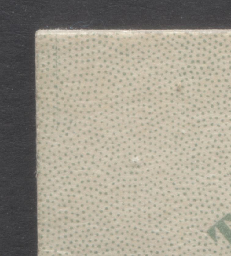 Lot 342 Canada (C) #BK32dF 1942-1947 War Issue, A 25c French Booklet, 4 Panes Of 6 1c Green, Front Cover IIj, Back Cover Dii, Cover Type II, 7c & 6c Rate Page, Vertical Cutting Guideline At Upper Left Of Front Cover, 145,000 Issued, Paper CBN-YYYYY
