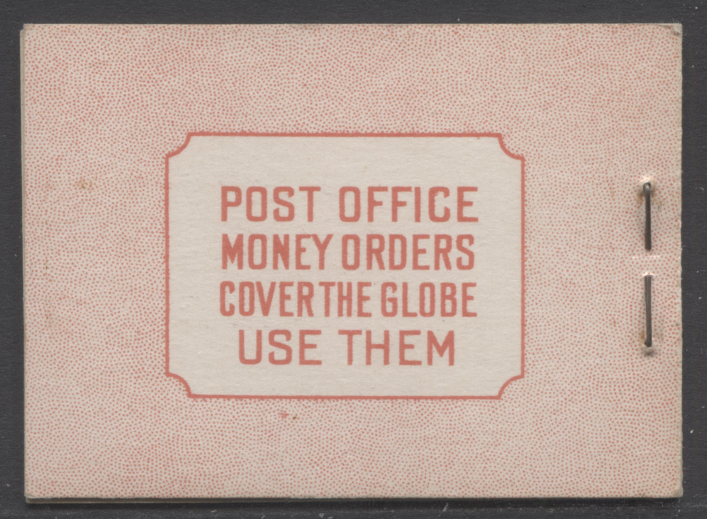 Canada #BK34cE 1942-1947 War Issue, A Complete 25c English Booklet, 2 Panes Of 4+2 Labels 3c Dark Carmine, Front Cover IIf, Type 1A Cover, No Rate Page, 4,650,000 Issued