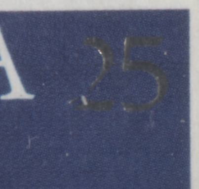 Lot 56 Canada #704var 25c Silver & Multicolored Queen Elizabeth II, 1977 Silver Jubilee Issue, A VFNH Single On LF Paper, The '25' Dropped Below Canada & Heavily Damaged '2'