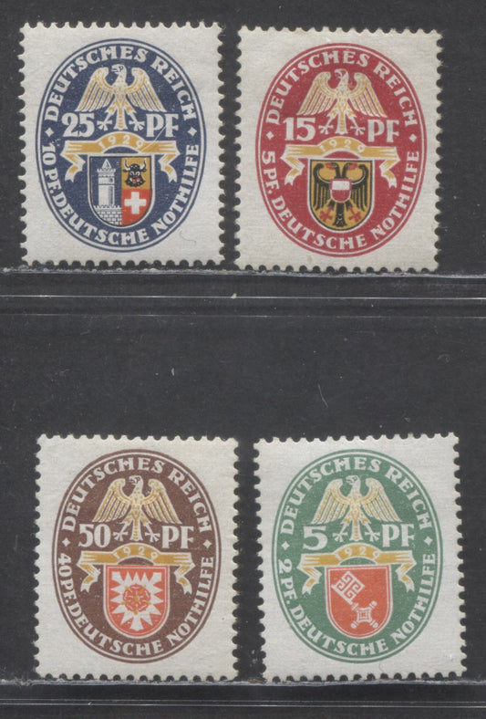 Lot 81 Germany SC#B28, B30-B32(MI#430, 432, 434 1929 Arns Semi Postal Issue, 4 VFOG Singles, Click on Listing to See ALL Pictures, Estimated Value $55 USD