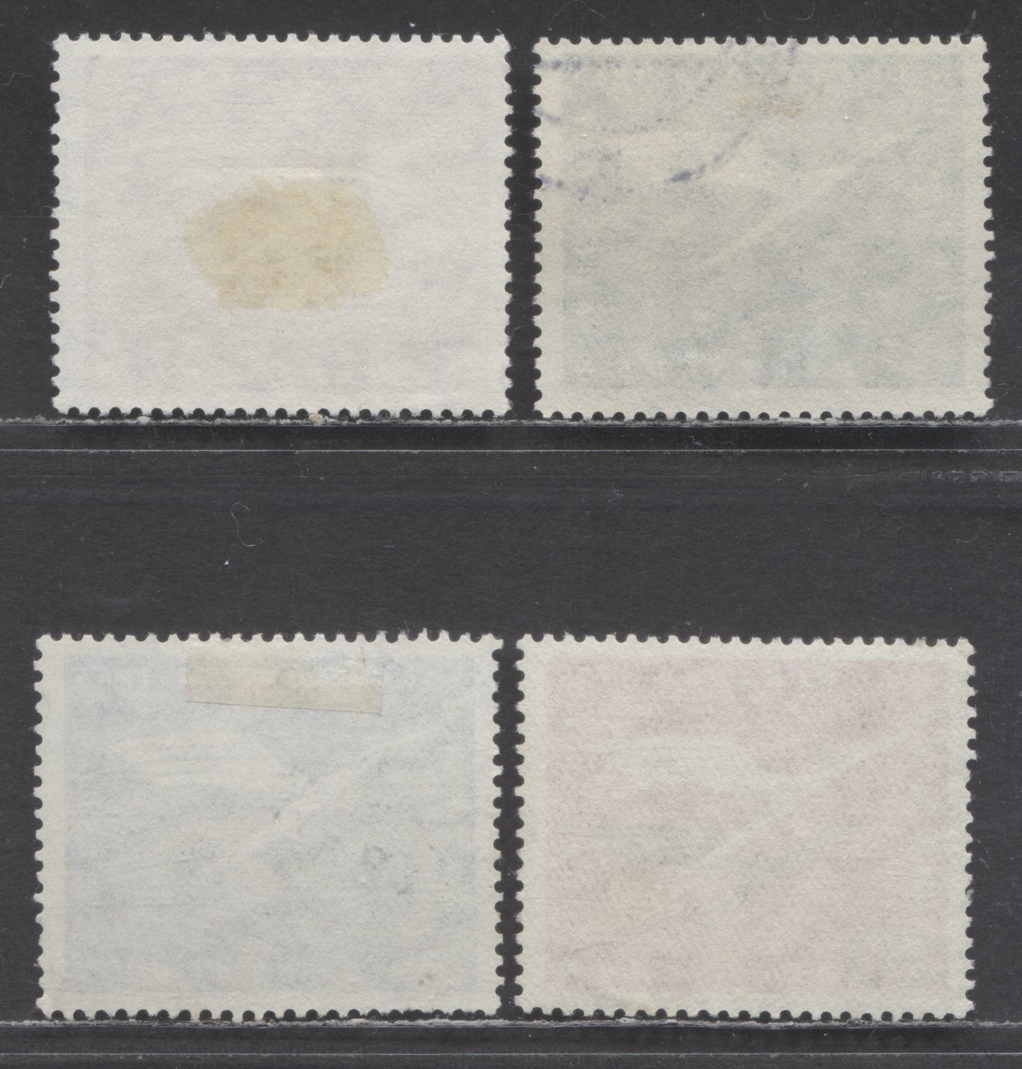 Germany Mi#205vb (C61)-208vb (C64) 1955 Re-Opening Of Lufthansa Airmail Issue, Upright P's Wmk, 4 Very Fine Used Singles, Click on Listing to See ALL Pictures, Estimated Value $14