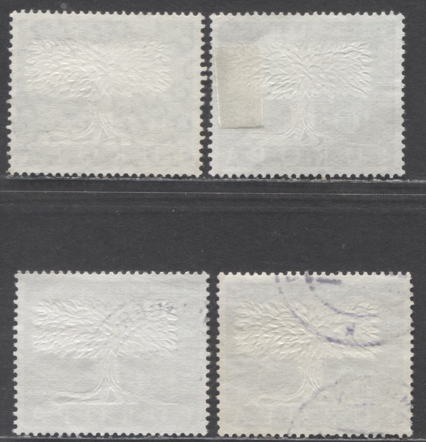 Lot 63 Germany Mi#268 (SC#771)/269v (SC#772A) 1957-1958 Europa Issue, Watermarked & Unwatermarked 10pf & Smooth/Ribbed Papers, 4 Very Fine Used Singles, Click on Listing to See ALL Pictures, Estimated Value $12