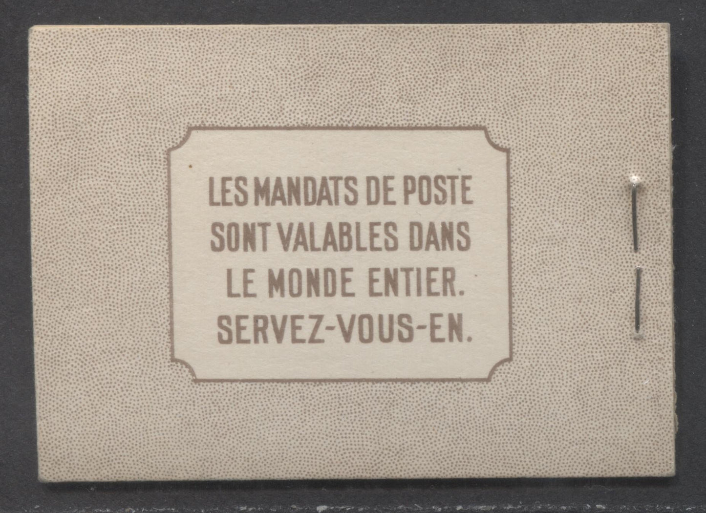 Canada #BK29cEIIl 25c Brown King George VI, 1937-1942 Mufti Issue, A VFNH Booklet With 2 Panes Of 6, 2c Brown, Front Cover Type IIL