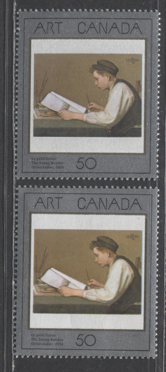 Lot 121 Canada #1203-1203i 1988 Art Canada Issue, VFNH Examples Of The Normal DF and Scarcer LF Harrison Paper