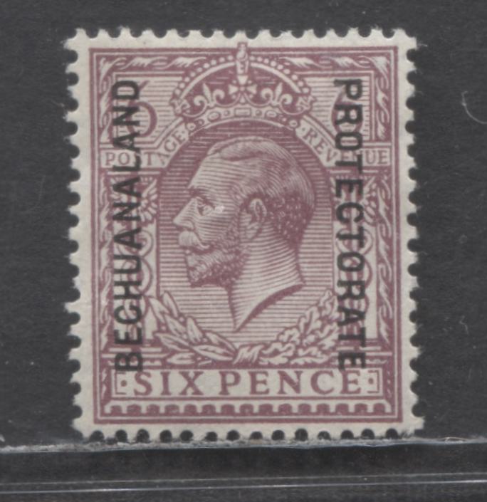 Lot 258 Bechuanaland Protectorate Sc 103a 6d Purple 1925 1927 Overprin