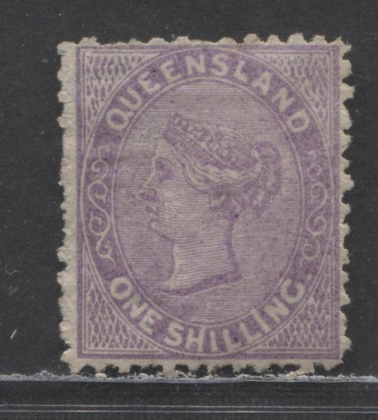 Lot 94 Australian States - Queensland SC#61a 1879-1881 Queen Victoria First Sidefaces Issue, Some Short Perfs But Well Centered, Crown Over Q Wmk, A Very Good Unused Single, Click on Listing to See ALL Pictures, Estimated Value $25