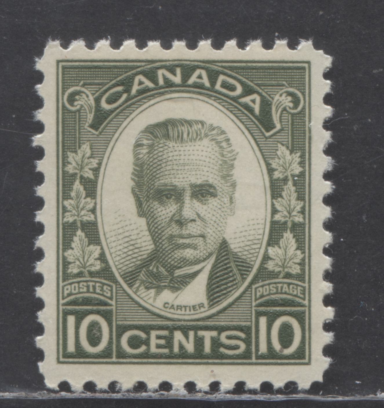 Lot 74 (C) Canada #190 10c Olive Green George-Etienne Cartier, 1931 George-Etienne Cartier, A VFNH Single With Satin Cream Gum, From Late 1933 Or Early 1934 Printing