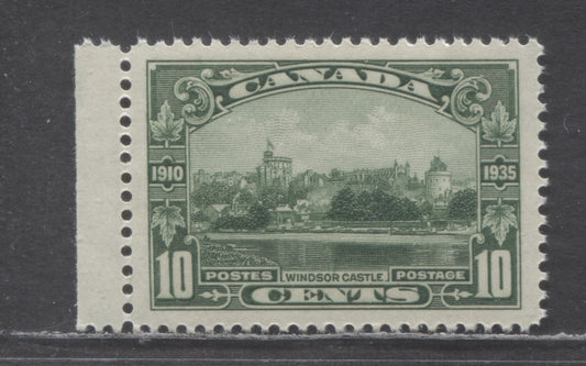 Canada #215 10c Green Windsor Castle, 1935 KGV Silver Jubilee Issue, A VFNH Single With Cream Gum