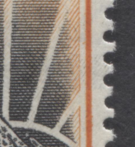 Lot 73 Nyasaland SC#62var 1/- Orange & Black 1938-1944 KGVI & Leopard Definitives, Massive Misplaced Entry In Black, A VFOG Single, Click on Listing to See ALL Pictures, Estimated Value $500, The Discovery Example, Possibly Unique!