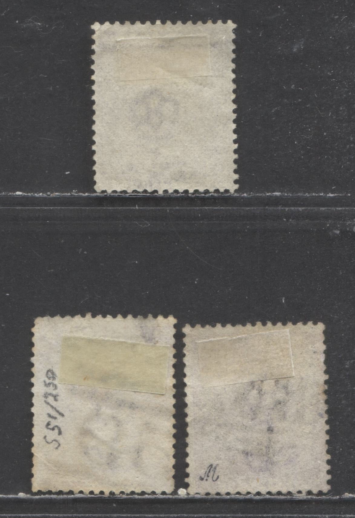 Lot 323 Great Britain SC#50a-51a 1867-1880 Surface Printed Queen Victo ...