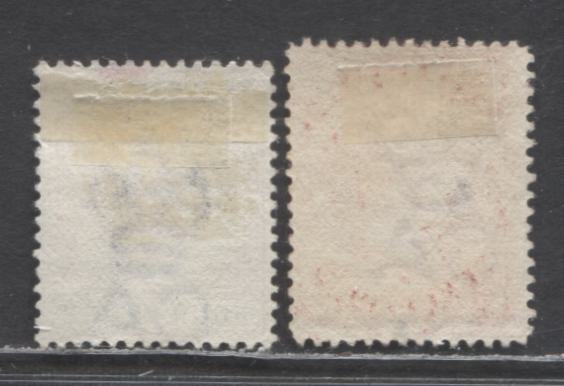 Lot 64 Turks Islands SC#45/53 1892-1893 Queen Victoria Issue, Crown CA Wmk, 2 Fine/Very Fine Used Singles, Click on Listing to See ALL Pictures, Estimated Value $30