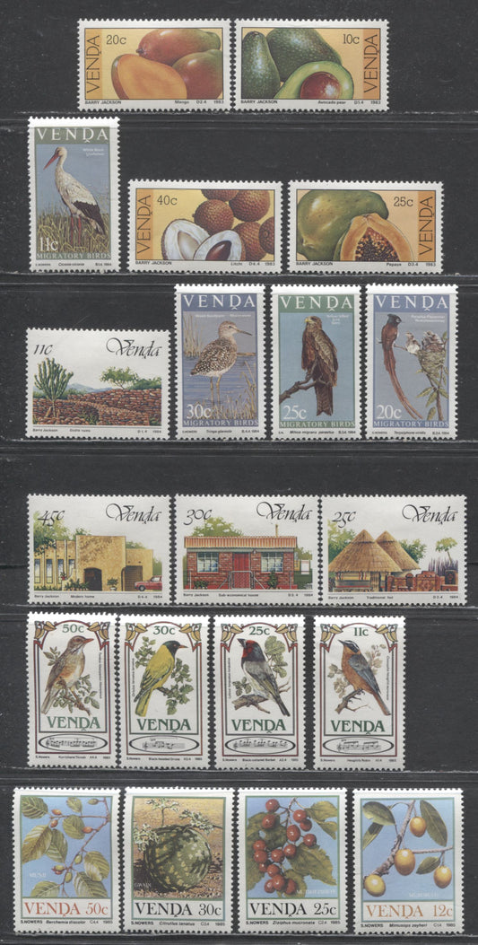 Lot 73 Venda SC#104-123 1983 Subtropical Fruit, 20 VFOG Singles, Click on Listing to See ALL Pictures, Estimated Value $4