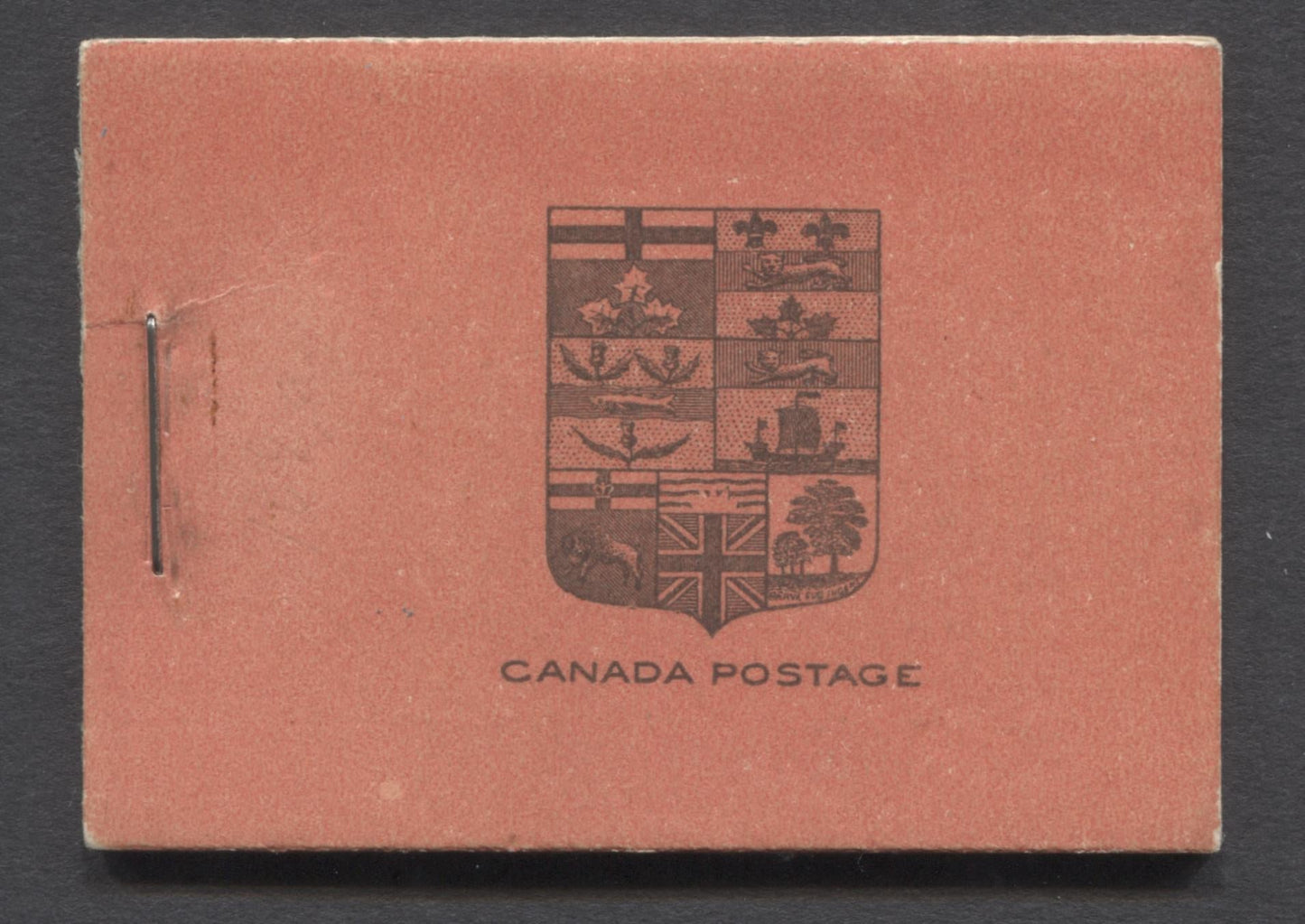 Lot 9 Canada #BK8b 3c Carmine, 1912-1930 King George V Admiral Issue, A FNH Booklet With 2 Panes Of 4+2 Labels