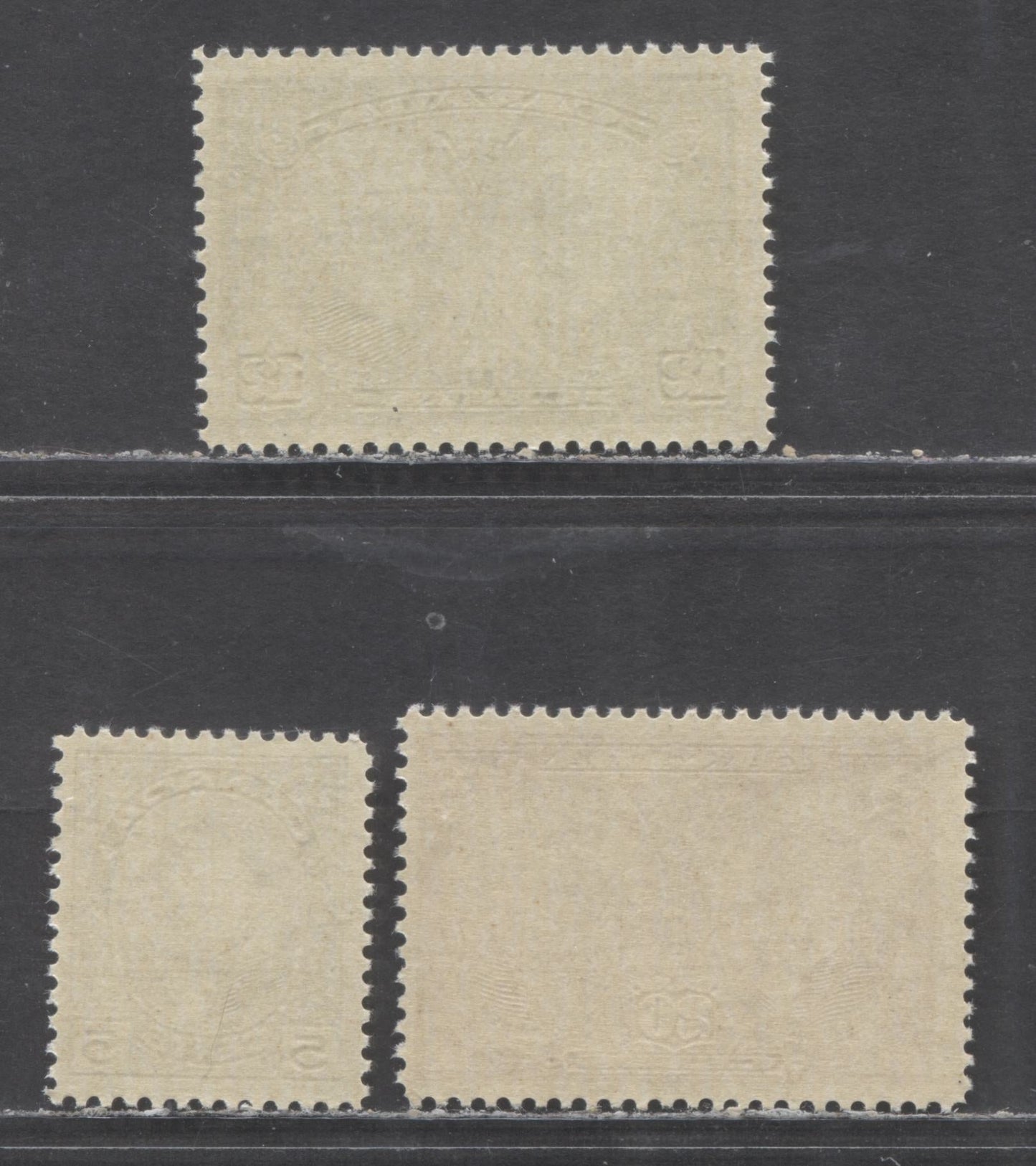 Lot 73 (C) Canada #146-148 5c-20c Violet-Brown Carmine Laurier & Macdonald - Baldwin & Lafontaine, 1927 Historical Issue, 3 FNH Singles