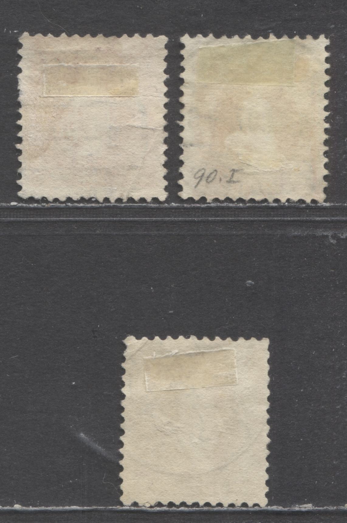 Lot 479 Switzerland SC#105a/111a 1907 Standing Helvetia Issue, Perf. 11.5 x 12, Watermark Swiss Cross, 3 VG Used Singles, Click on Listing to See ALL Pictures, Estimated Value $85