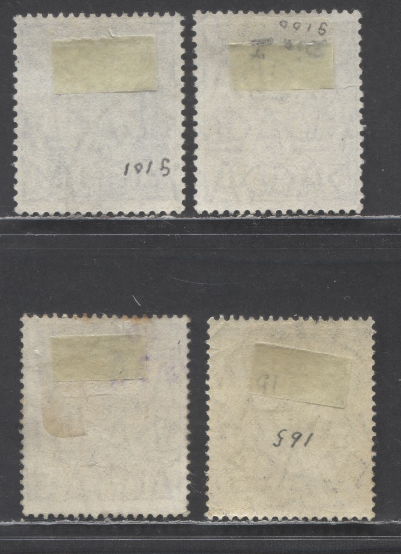 Lot 68 Australia SC#72-73 1926-1930 King George V Profile Heads Issue, Perfs 13.5x12.5 & 14, 4 Fine/Very Fine Used Singles, Click on Listing to See ALL Pictures, Estimated Value $40