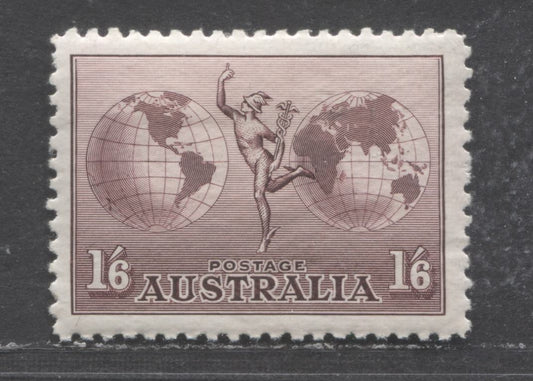Lot 88 Australia SC#C4  1934 Mercury Issue, Perf 11, Unwatermarked, A VFOG Single, 2022 Scott Classic Cat. $40