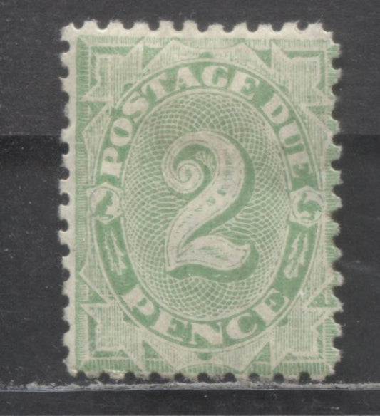 Lot 93 Australia SC#J11a 2d Emerald 1902 Postage Dues, Perf 11, Crown & NSW Inverted Wmk, A FOG Single, Click on Listing to See ALL Pictures, Estimated Value $120