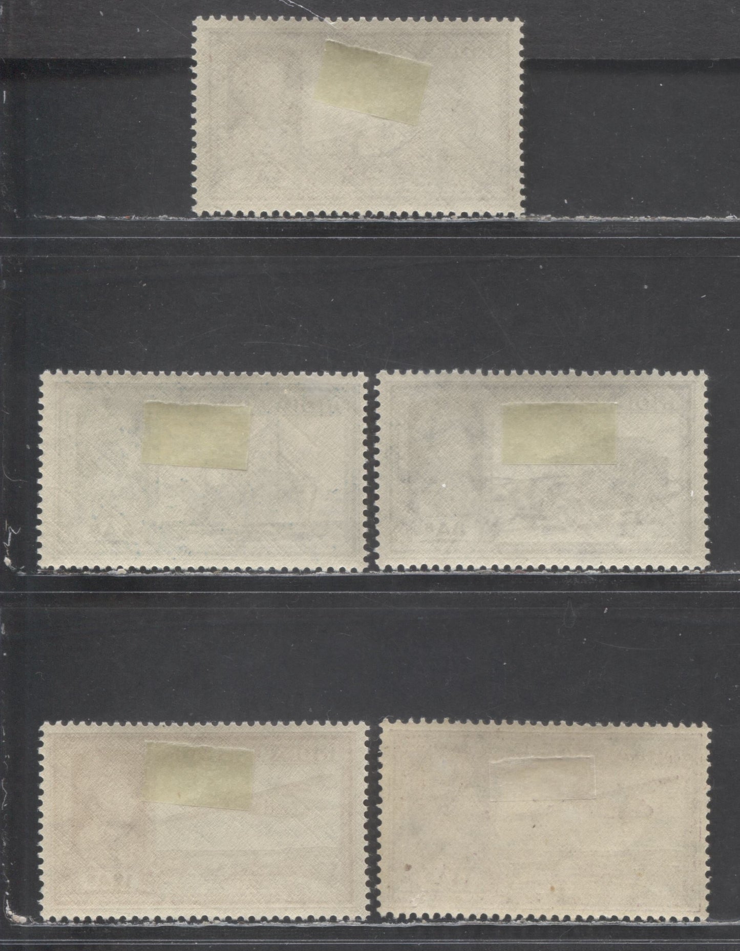 Lot 438 India SC#158-161A 1937-1940 King George VI & Mail Transport Definitives, 5 VFOG Singles, Click on Listing to See ALL Pictures, 2022 Scott Classic Cat.  $50.5