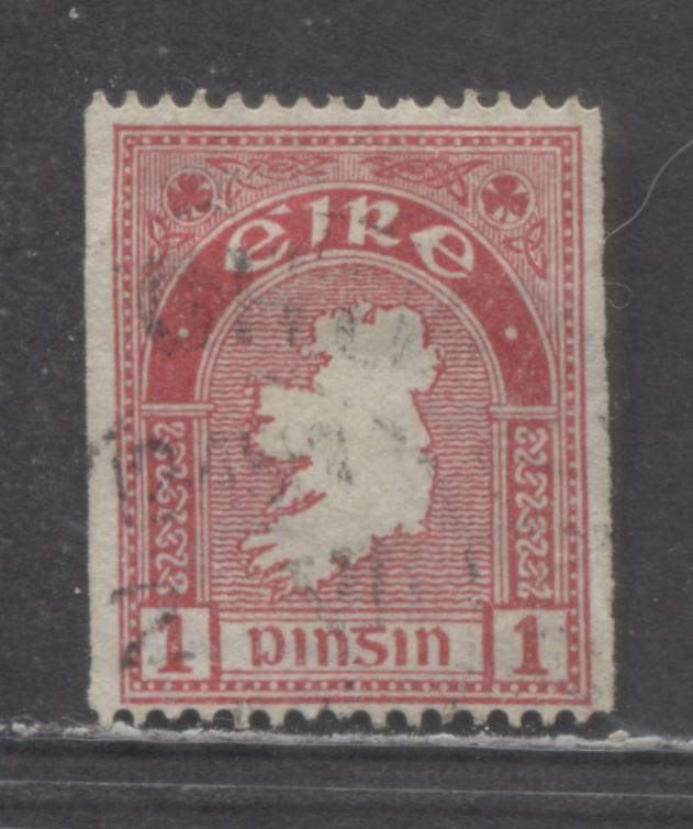 Lot 4 Ireland SG#112c (SC# 107) 1d Carmine 1940-1942 Gaelic Design, Co ...