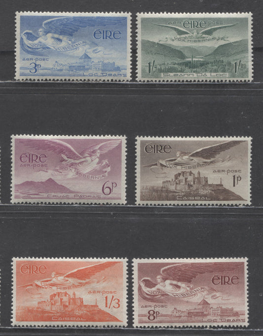 Lot 7 Ireland SC#C1-C7 1948-1965 Airmails Issue, 6 F/VFOG Singles, Click on Listing to See ALL Pictures, Estimated Value $15