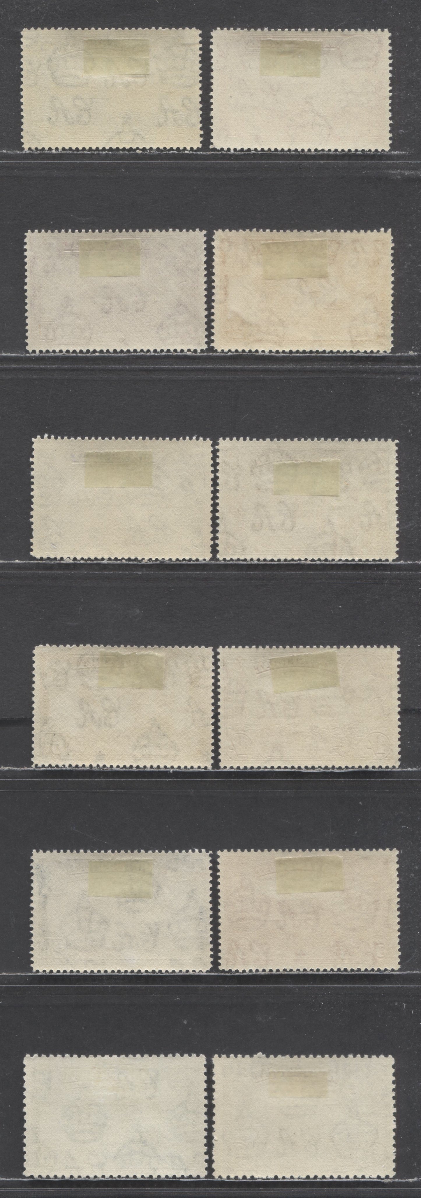 Lot 94 Montserrat SC#92-103 1941-1948 King George VI Pictorial, Perfs 14 & 12, Postwar Or Wartime Printings, 12 F/VFOG Singles, Estimated Value $29
