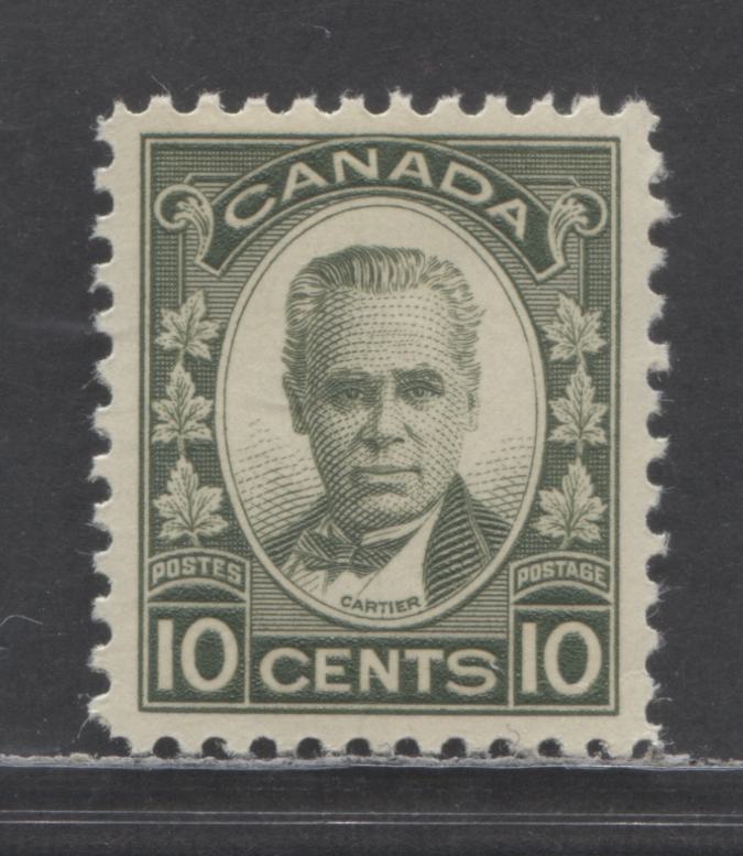 Canada #190 10c Olive Green George Etienne Cartier, 1931 George Etienne Cartier, A VFLH Single With Cream Gum
