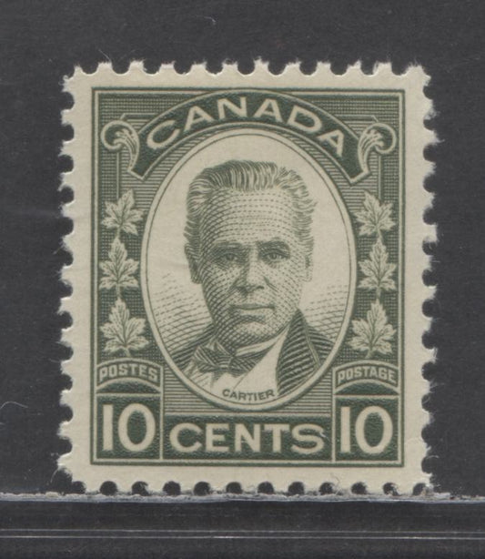 Canada #190 10c Olive Green George Etienne Cartier, 1931 George Etienne Cartier, A VFLH Single With Cream Gum