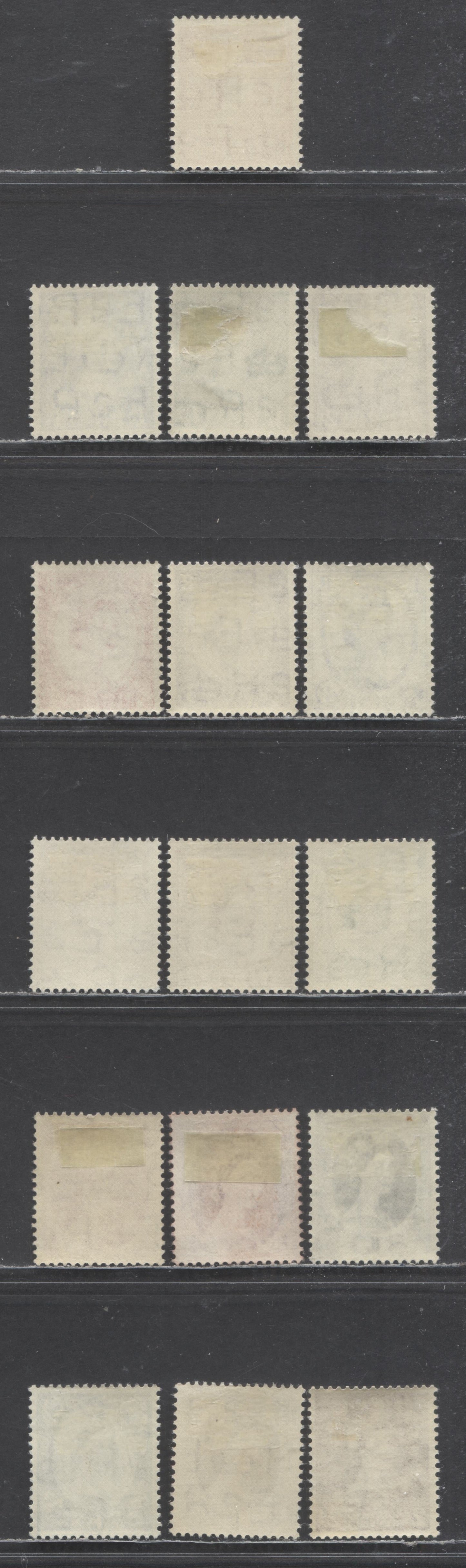 Lot 7 Great Britain SC#292/308 1952-1954 Wilding Issue, Tudor Crown Wmk, 15 F/VFOG Singles, Click on Listing to See ALL Pictures, Estimated Value $35