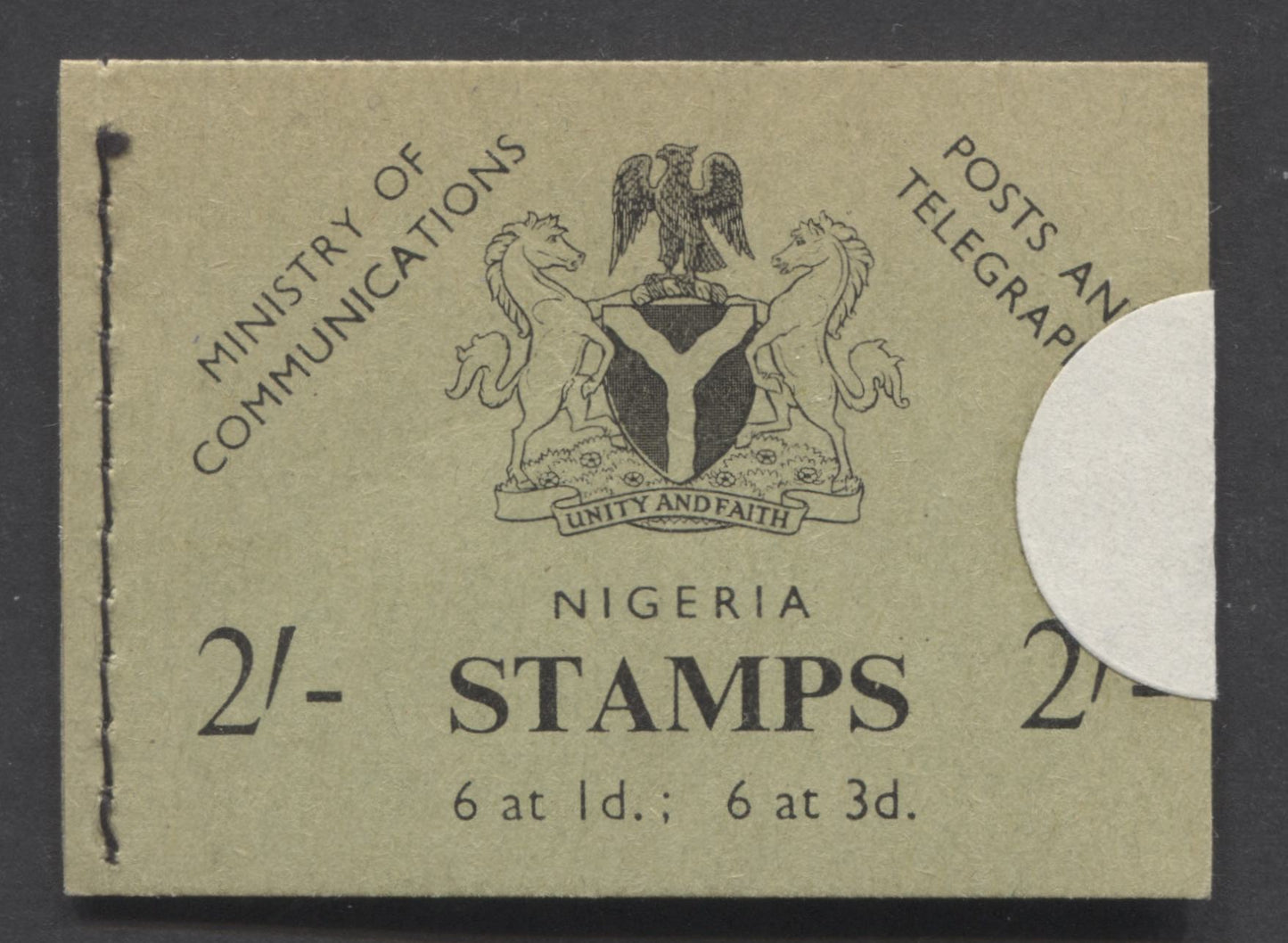 Lot 68 Nigeria SC#102a/105a 1961 Definitive Issue, Containing One Pane Each Of The 1d & 3d, A VFNH Complete Booklet, Click on Listing to See ALL Pictures, 2017 Scott Cat. $7.5