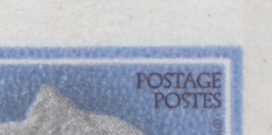 Canada #713a 12c Bright Blue & Black Queen Elizabeth II, 1977-1982 First Class Definitives, 2 VFNH Booklet Singles With Upward Shift Of Inscriptions With Normal, DF/DF Paper