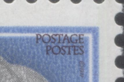 Canada #713a 12c Bright Blue & Black Queen Elizabeth II, 1977-1982 First Class Definitives, 2 VFNH Booklet Singles With Upward Shift Of Inscriptions With Normal, DF/DF Paper