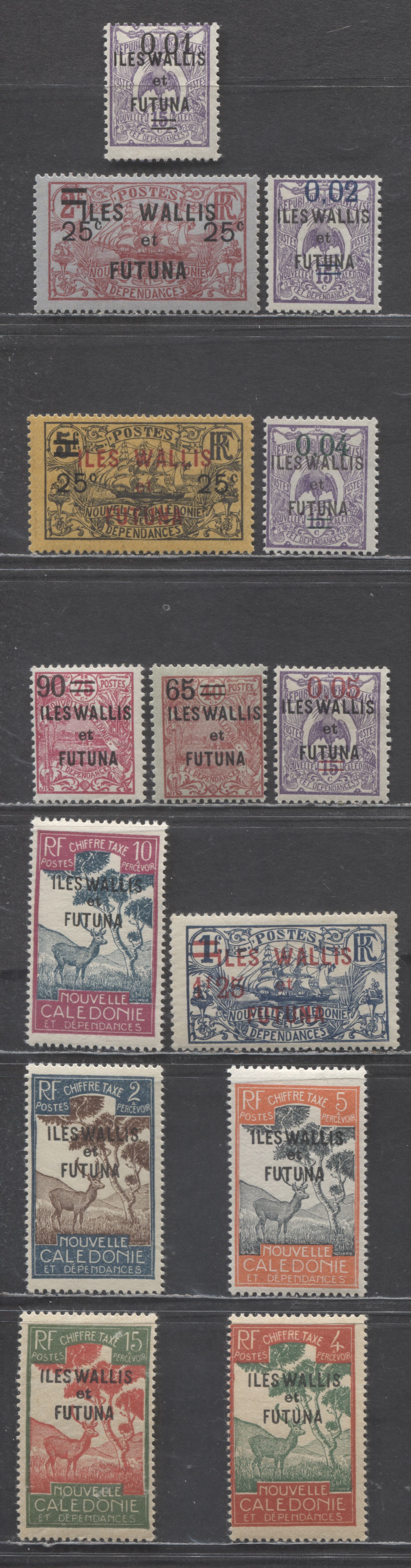 Lot 274 Wallis & Futuna SC#29/J15 1922-1930 Surcharges & Postage Dues ...