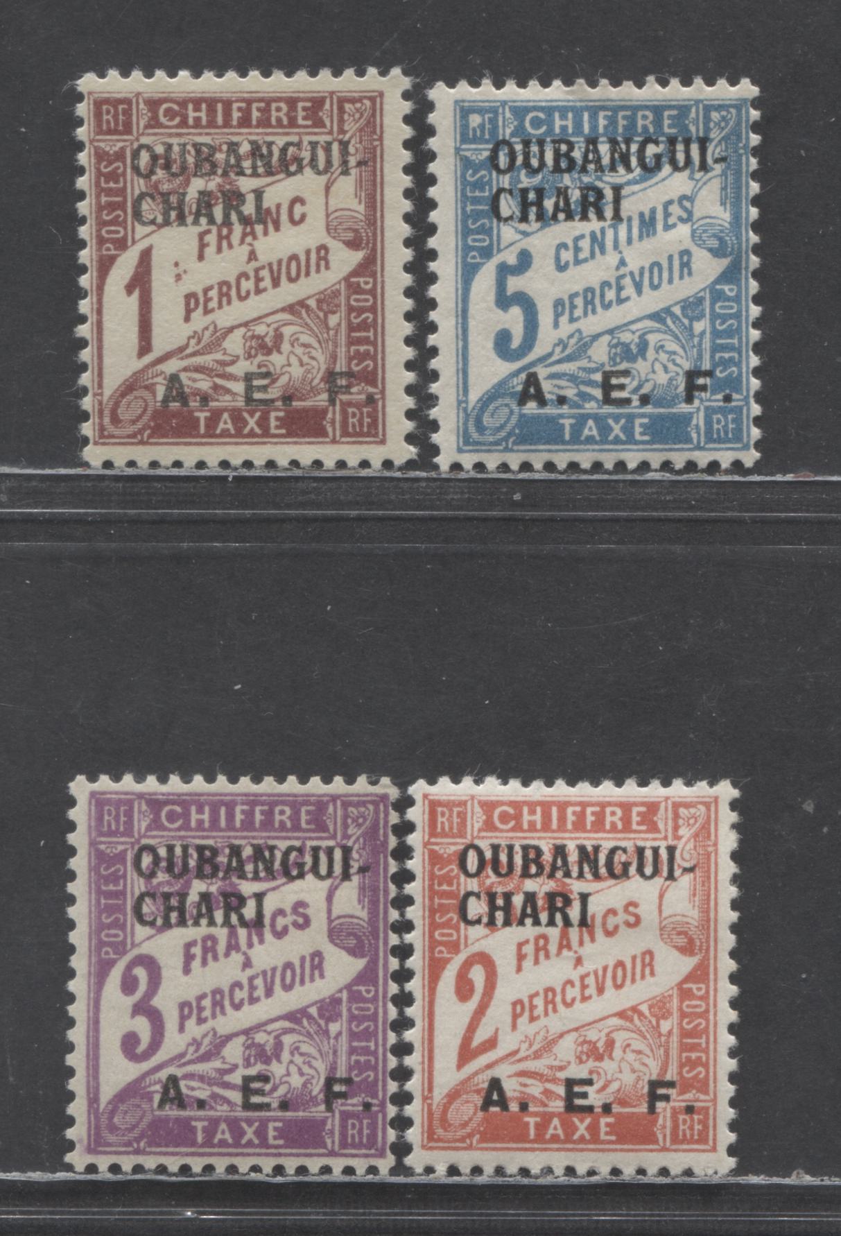 Lot 378 Central African Republic (Ubangi Shari) SC#J1/J11 1928 Postage Dues, 3 F/VFOG Singles, Click on Listing to See ALL Pictures, Estimated Value $15