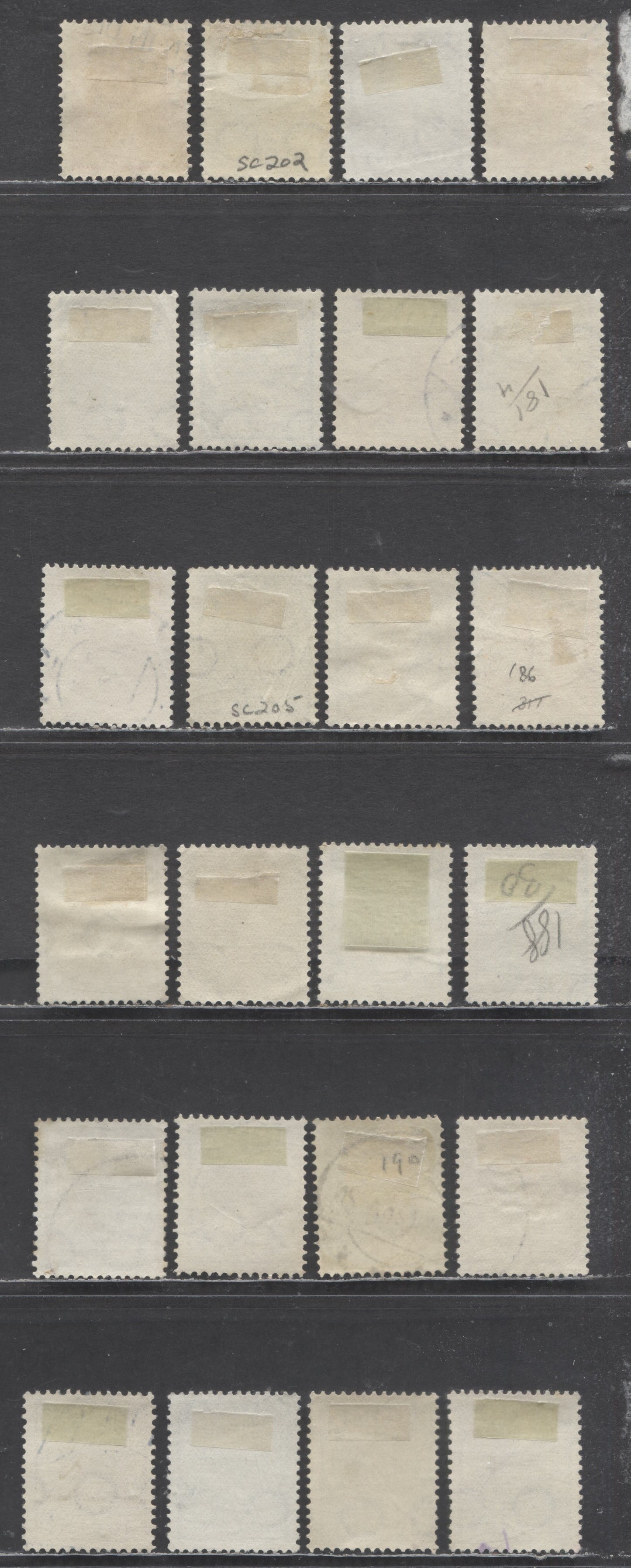 Lot 99 Netherlands SC#177/193 1926 Queen Wilhelmina Definitives, Shade Variations, Circles Wmks, 24 Fine/Very Fine Used Singles, Click on Listing to See ALL Pictures, Estimated Value $30