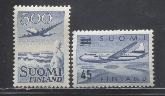 Lot 421 Finland SC#C4/C6 1958-1959 Airmail Issue, C6 is NH, 2 VFOG & NH Singles, Click on Listing to See ALL Pictures, Estimated Value $19