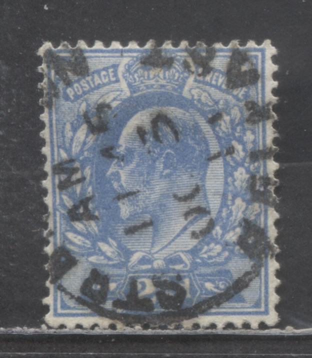 Lot 57 Great Britain SC#131b 2.5p Bright Blue 1902-1911 King Edward VII Issue, Harrison Printing, A Very Fine Used Single, Click on Listing to See ALL Pictures, 2022 Scott Classic Cat. $12