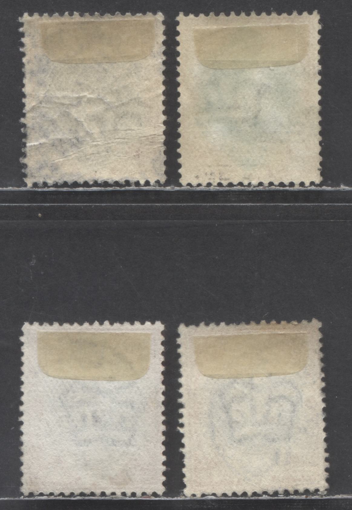 Lot 63 Great Britain SC#138-138d 1902-1911 King Edward VII Issue, De La Rue & Somerset House Printings On Ordianry & Chalky Papers, 4 Fine/Very Fine Used Singles, Click on Listing to See ALL Pictures, Estimated Value $95