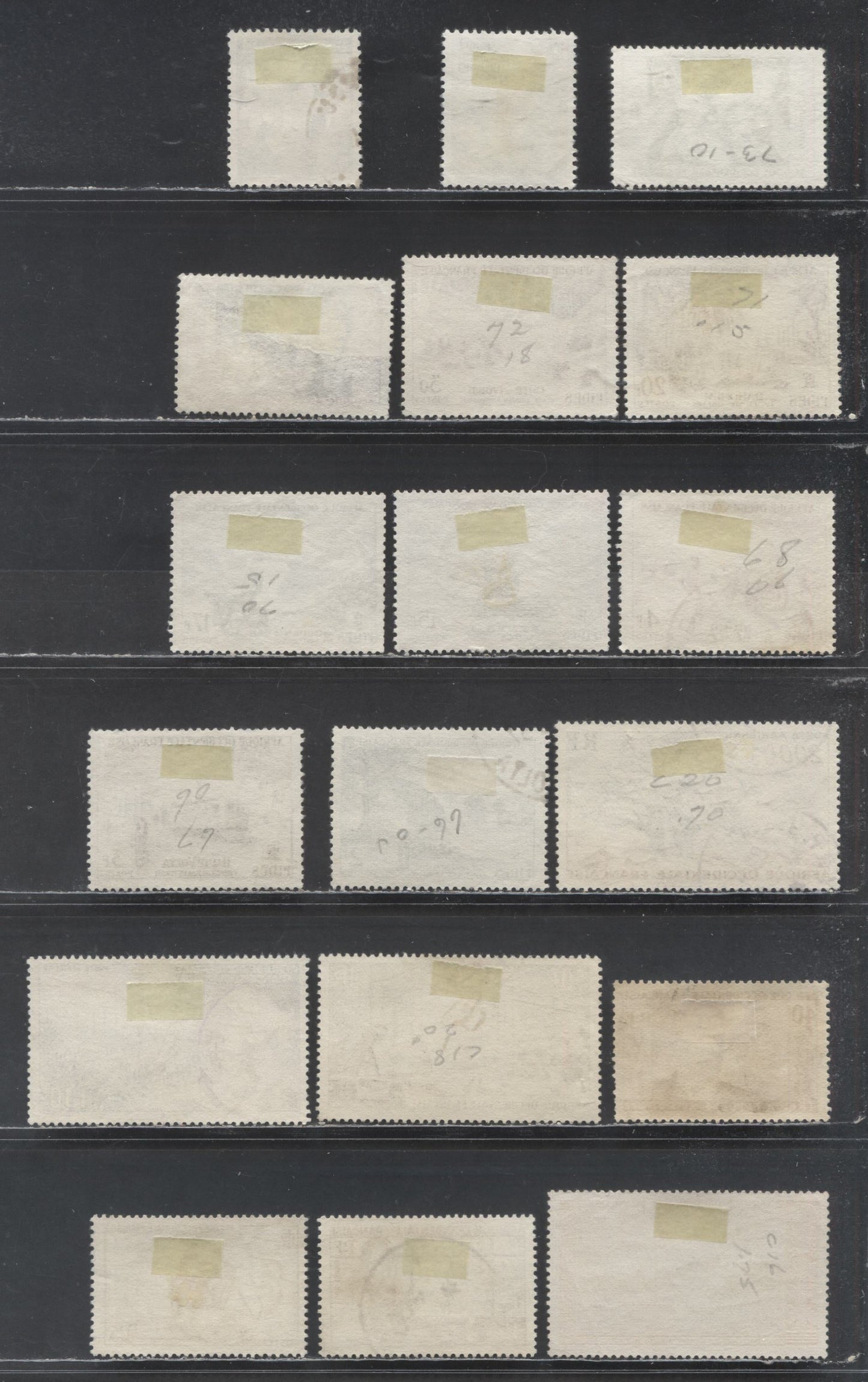Lot 4 French West Africa SC#58/C20 1952-1954 Taplene - Airmail Issues, 18 Very Fine Used Singles, Click on Listing to See ALL Pictures, 2022 Scott Cat. $20.4