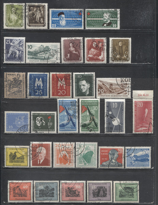 Lot 67 German Democratic Republic SC#347/449 1957-1959 10th Red Cross World Conference - Protection Of Nature Birds Issues, 31 Very Fine Used Singles, Click on Listing to See ALL Pictures, 2022 Scott Cat. $14.55