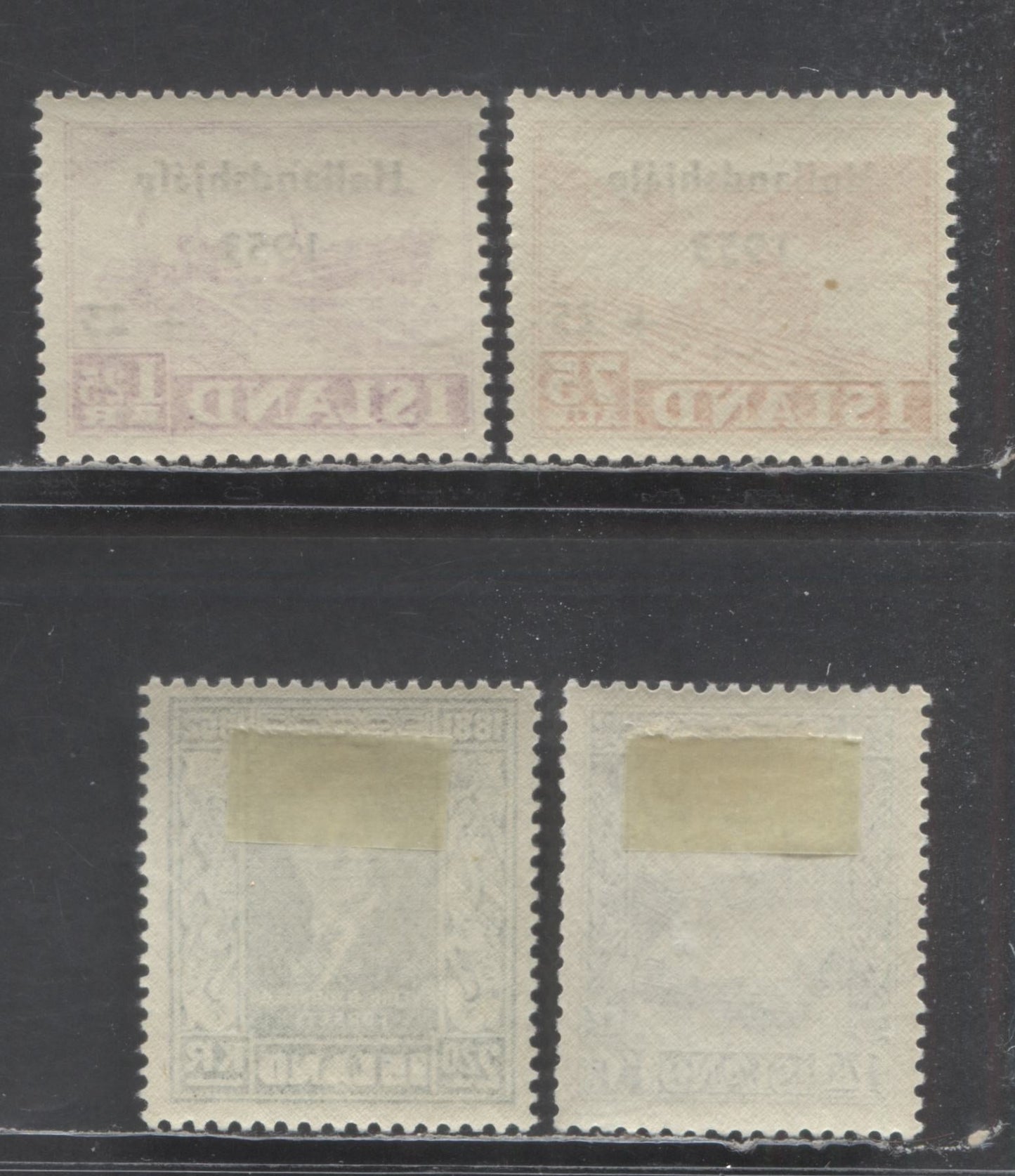 Lot 96 Iceland SC#275/B13 1952-1953 Sveinn Bjornsson - Netherlands Flood Relief Semi Postals, 4 VFOG & NH Singles, Click on Listing to See ALL Pictures, Estimated Value $21