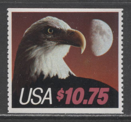 Lot 5 United States SC#2122b $10.75 Multicolored 1989 Eagle Express Issue, Type II, Brighter, More Intense Colors, A VFNH Single, Click on Listing to See ALL Pictures, 2017 Scott Cat. $20